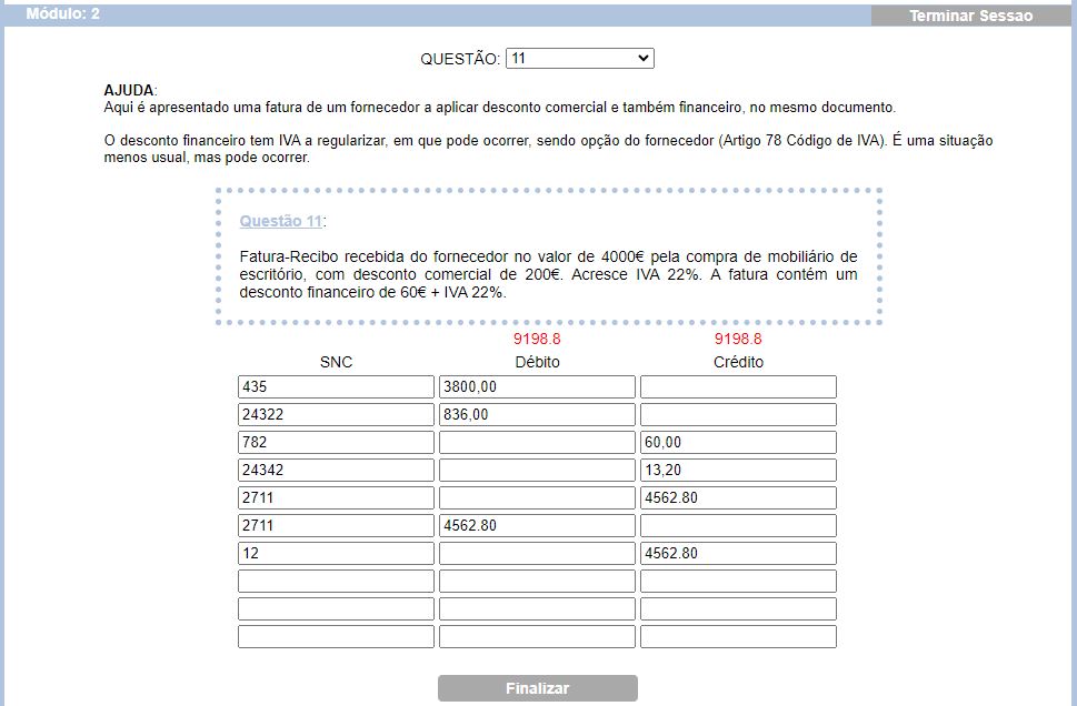 contabilizao de descontos financeiros