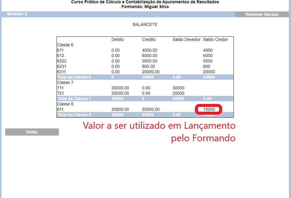 Pesquisa no Balancete para auxiliar no lanamento contabilstico